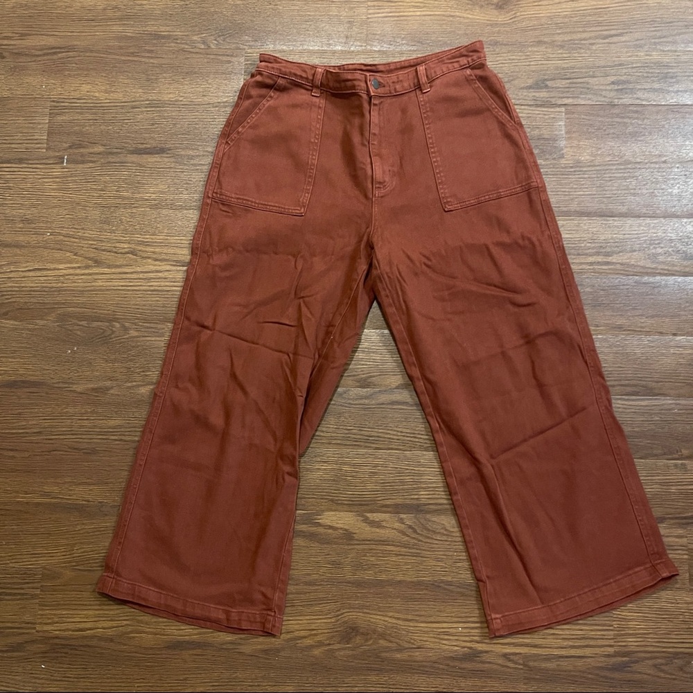 Universal Thread Wide Leg Pants in Rust